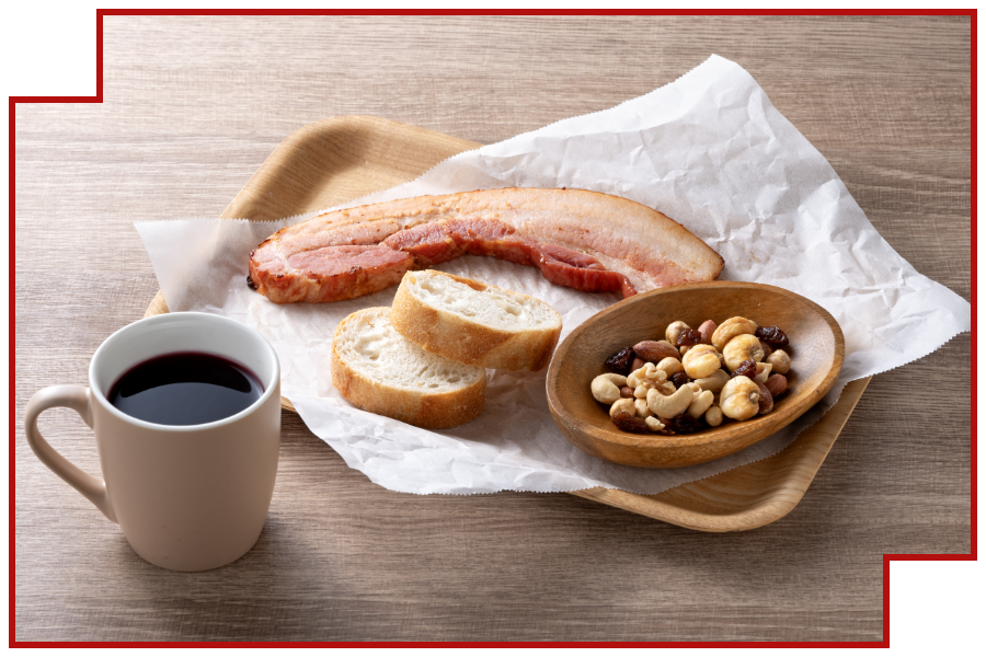 冒険者のための携帯食セットを再現した料理画像