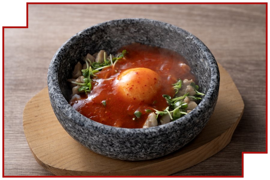 コカトリスの石焼き親子あんかけを再現した料理画像