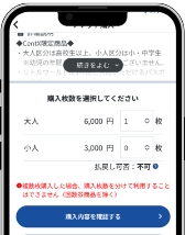 パスポート購入画面