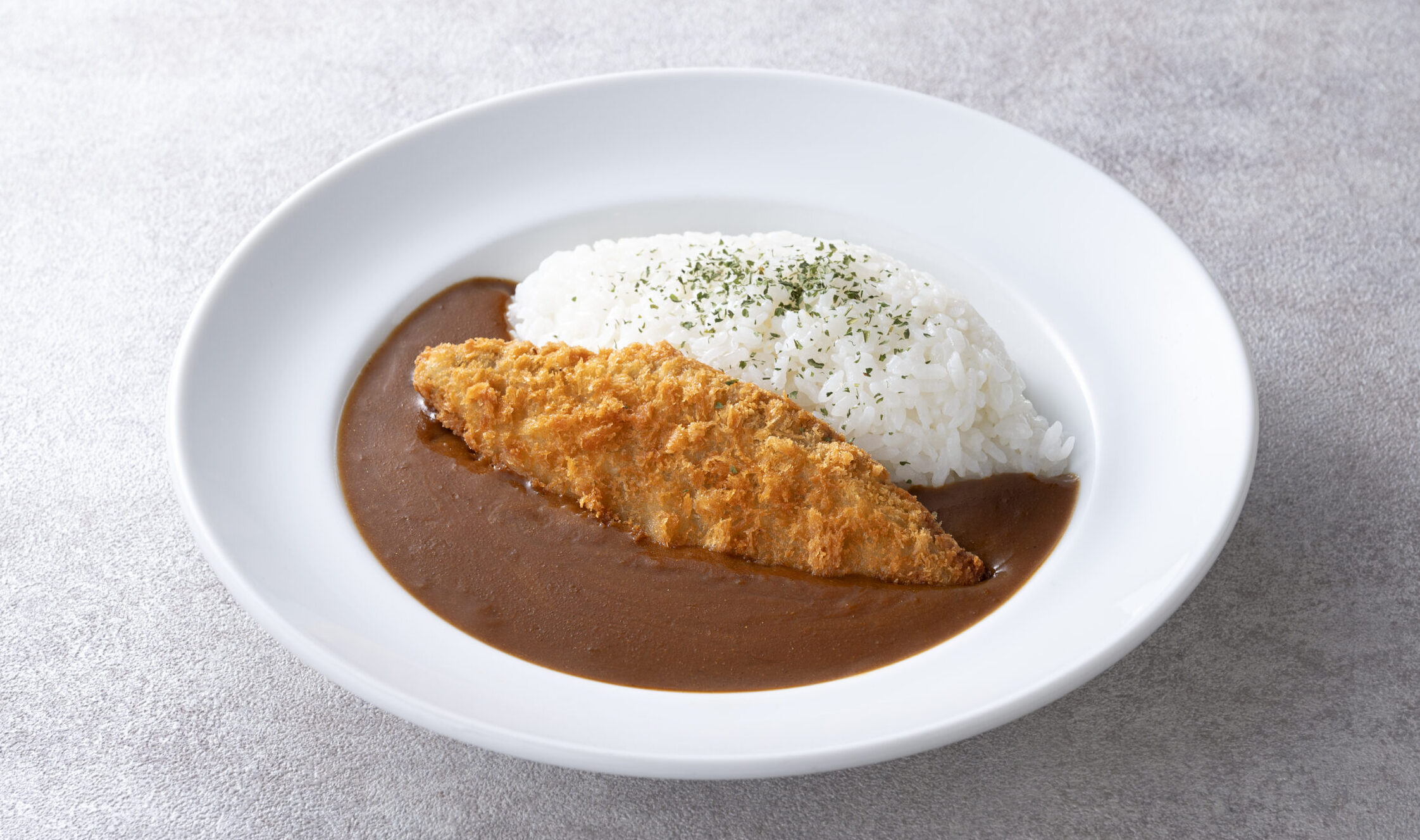 白身魚フライカレー