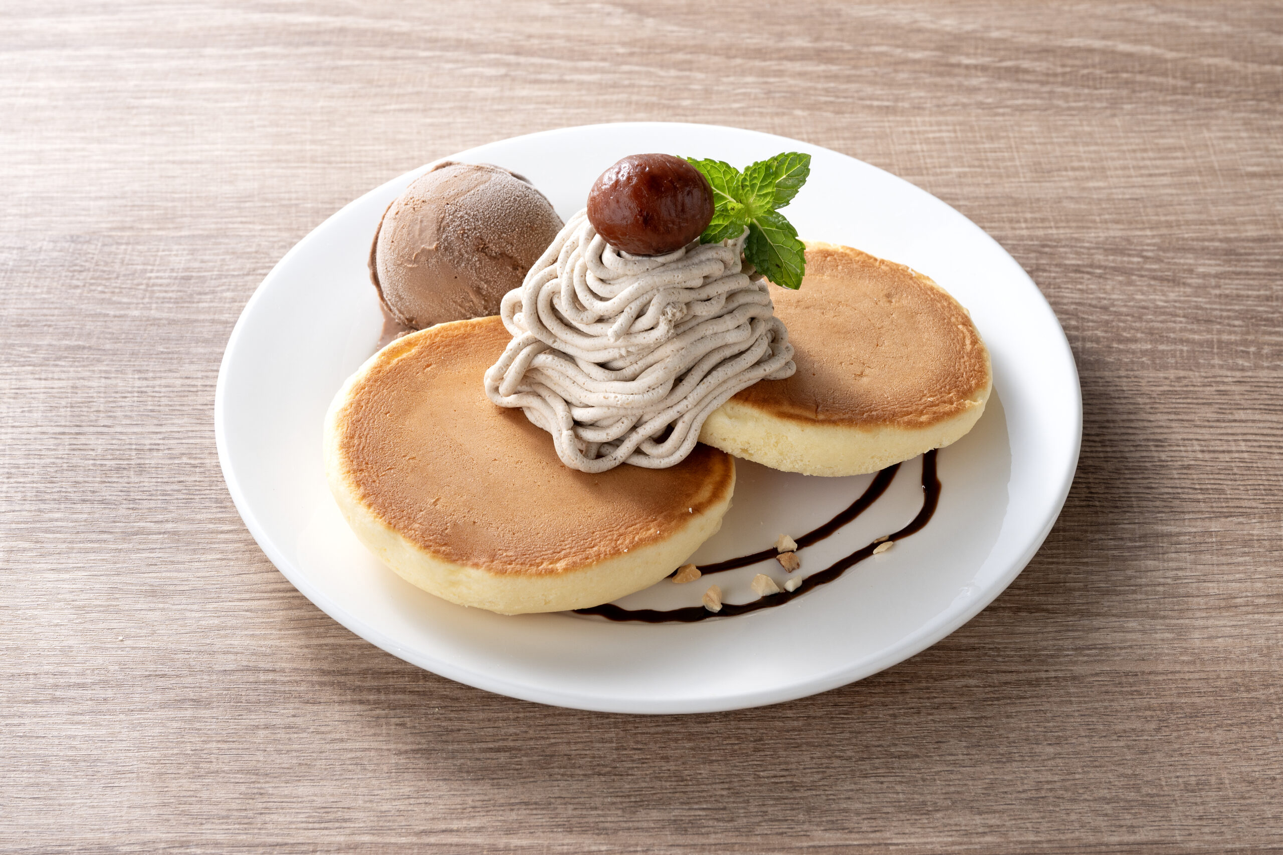 モンブランパンケーキ