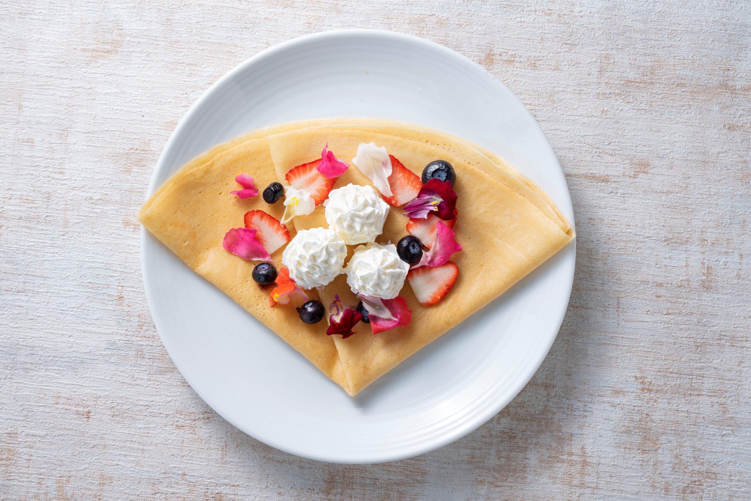 エディブルフラワークレープ